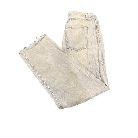 Wild Fable Women's Size 10 Jeans Distressed Light Blue Denim High Rise Straight - Picture 14 of 16